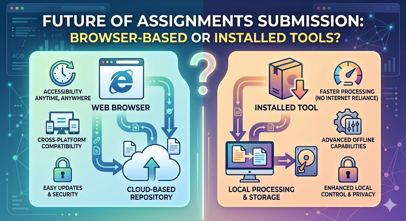 Future of Assignments Submission: Browser Based or Installed Tools?