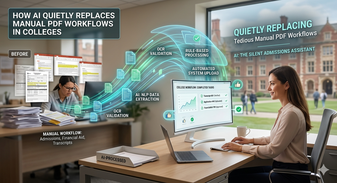   How AI is Quietly Replacing Manual PDF Workflows in Colleges