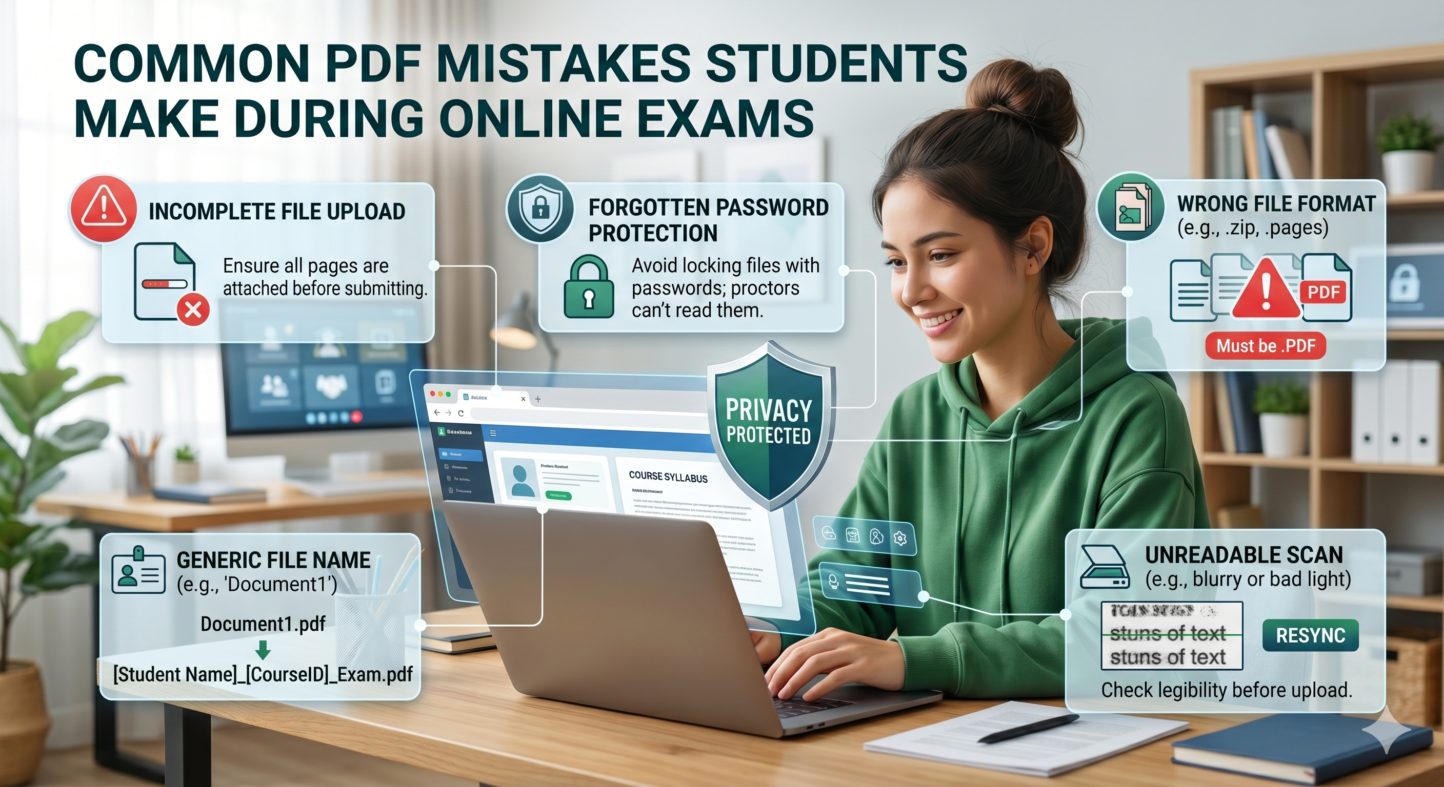 Common PDF Mistakes Students Make During Online Exams