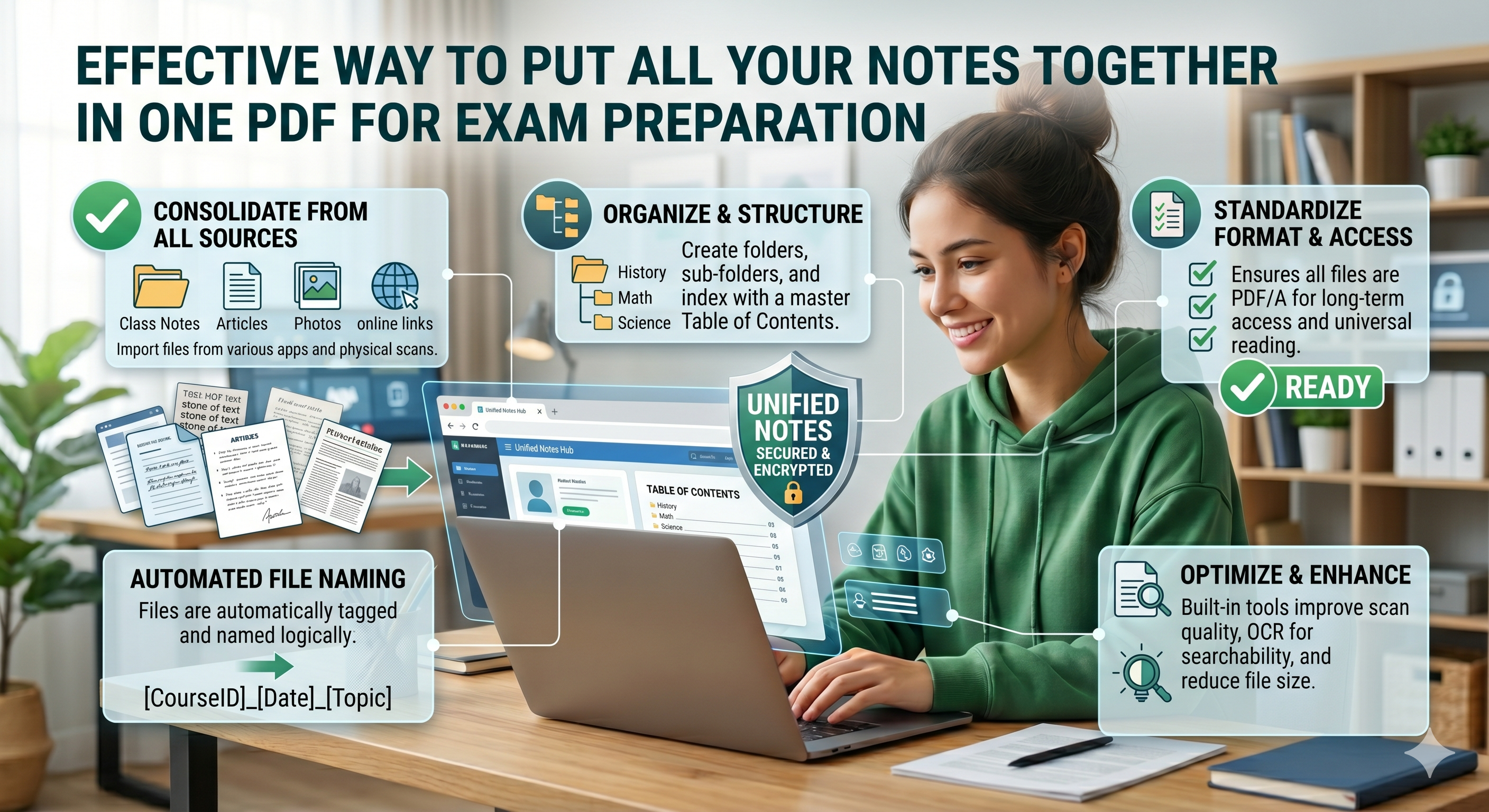 Effective Way to Put All Your Notes Together in One PDF for Exam Preparation