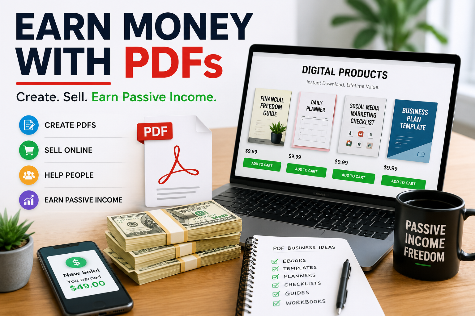 How to Earn Money by Creating and Selling PDFs in 2026