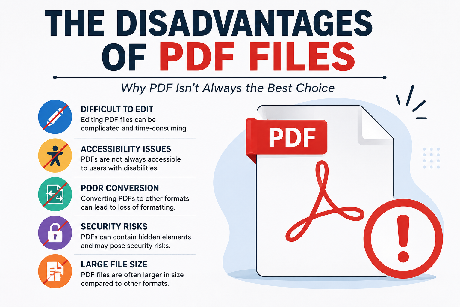 The Hidden Disadvantages of PDF Files Most Users Ignore