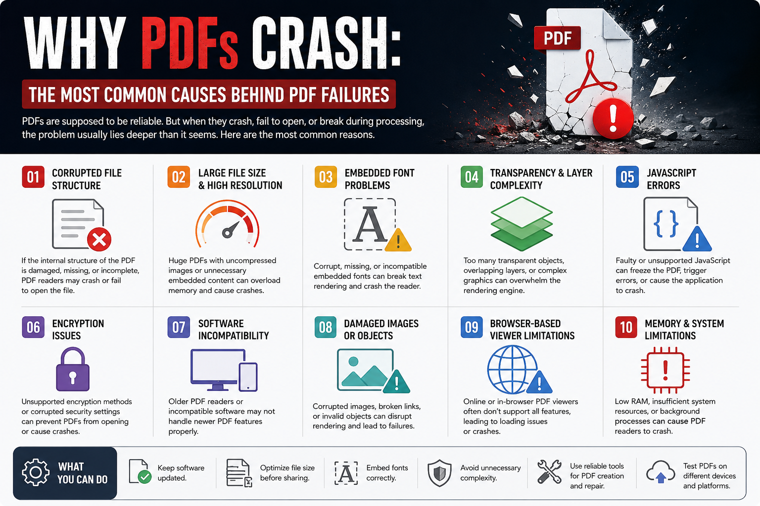 Why PDFs Crash: The Most Common Causes Behind PDF Failures