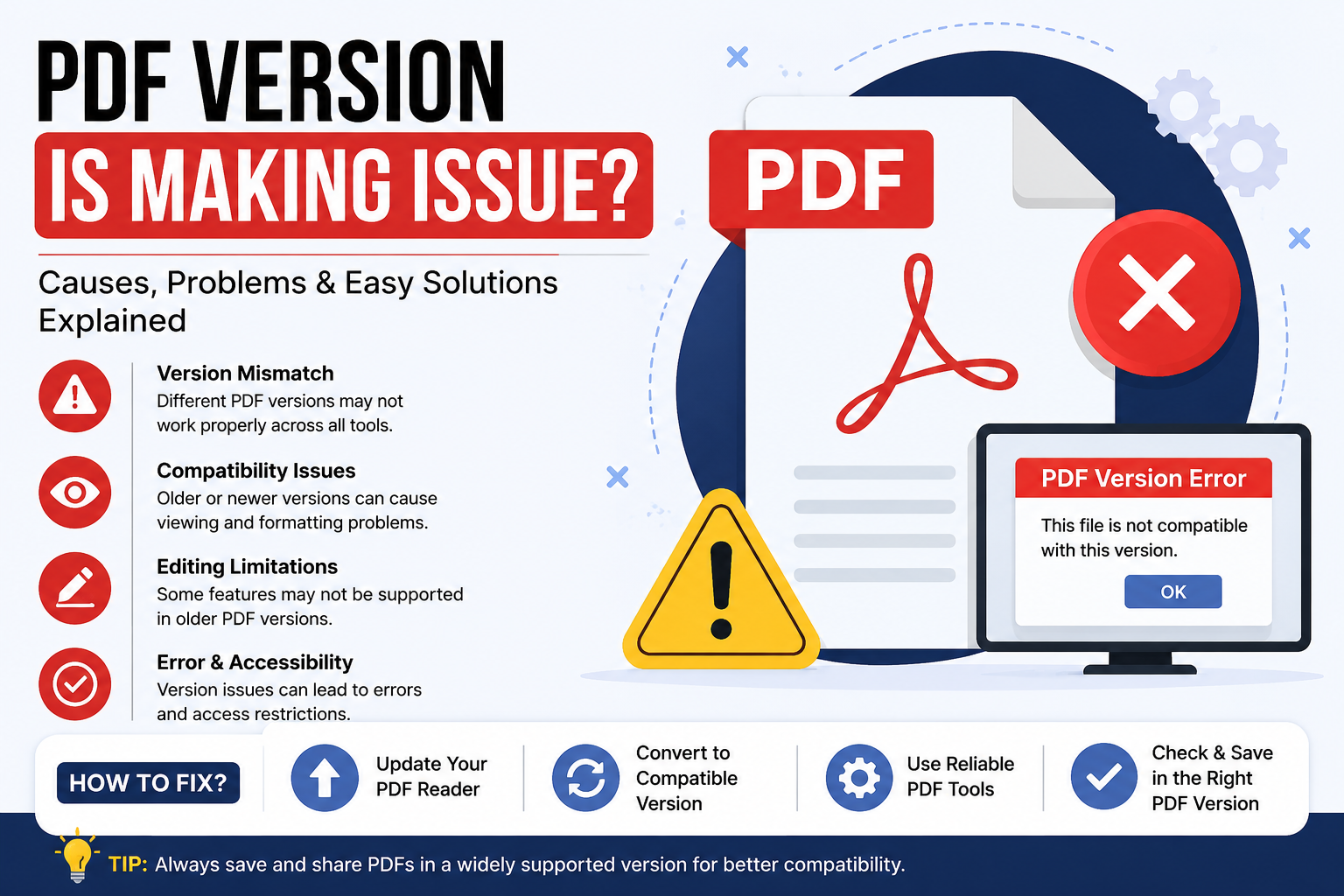 Why PDF Version Compatibility Issues Happen and How to Fix Them