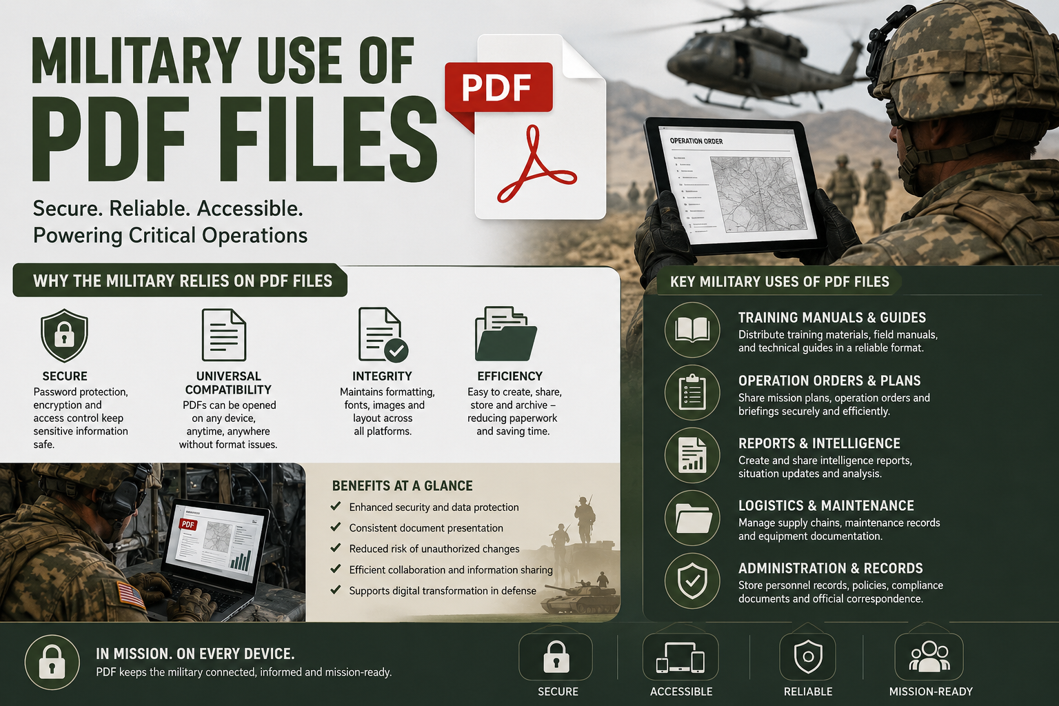 How Military Organizations Use PDF Files for Secure Documentation and Operations