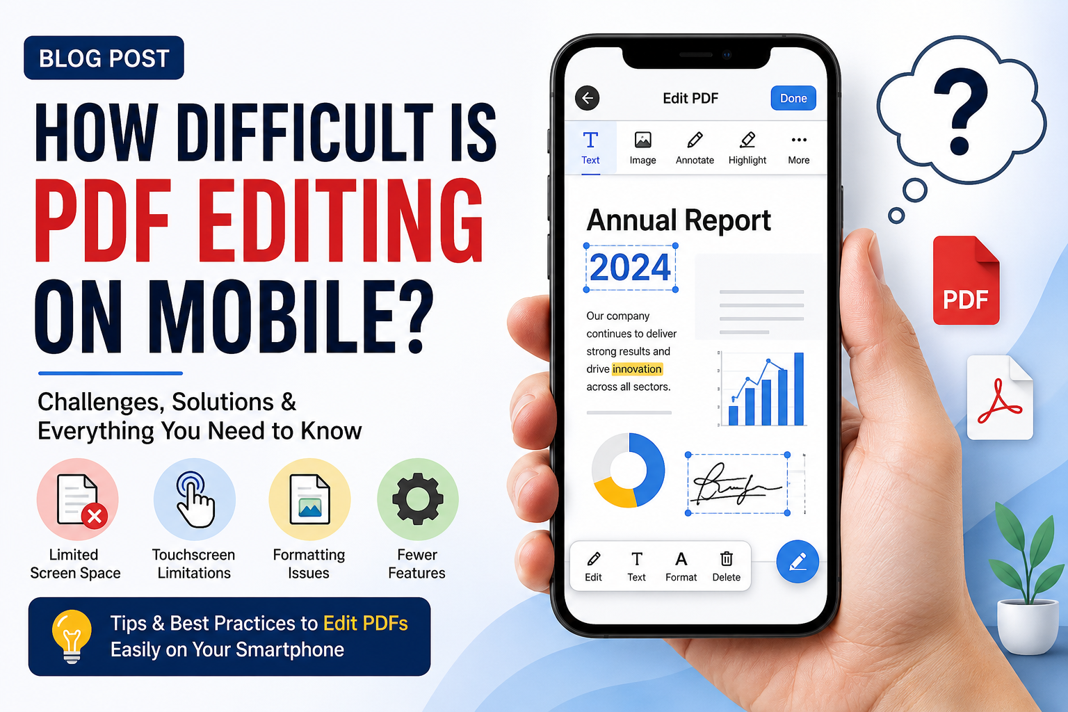 How Difficult Is PDF Editing on Mobile? Complete Guide to Mobile PDF Editing, PDF Editor App, Edit PDF on Phone