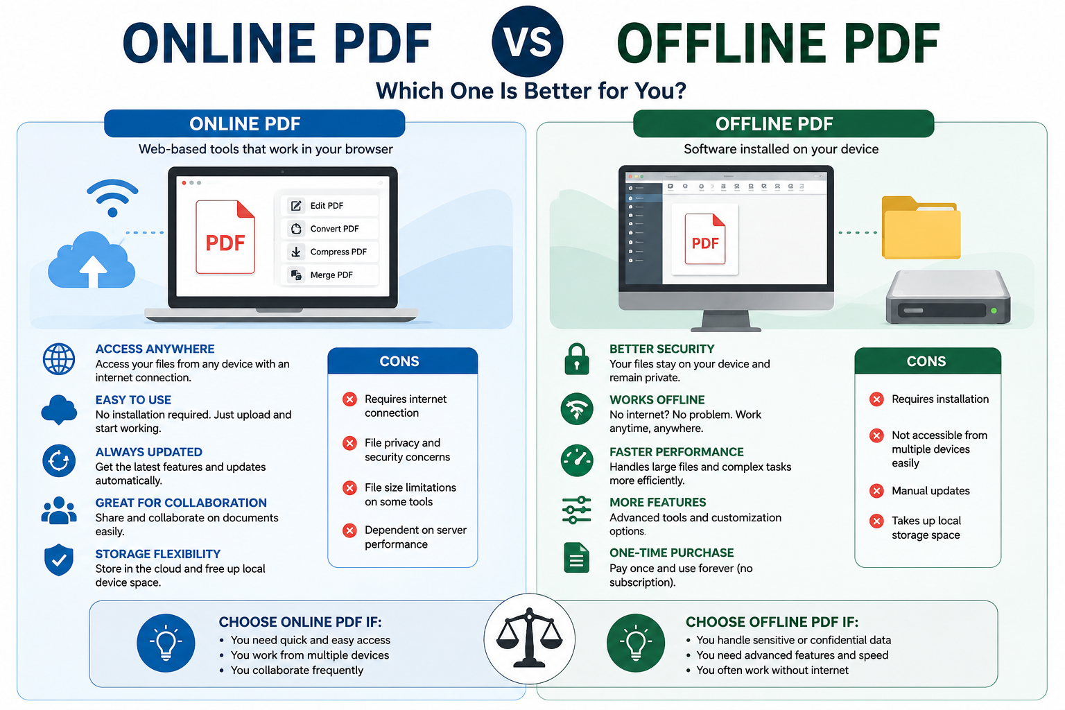 Online PDF vs Offline PDF: The Real Pros and Cons You Need to Know
