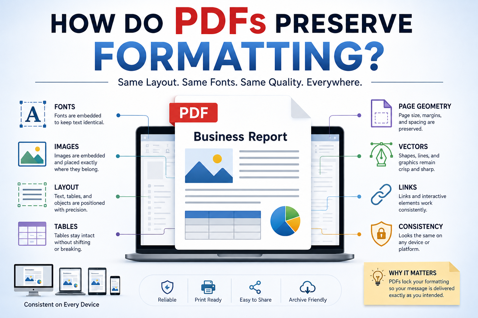 How Do PDFs Preserve Formatting? 